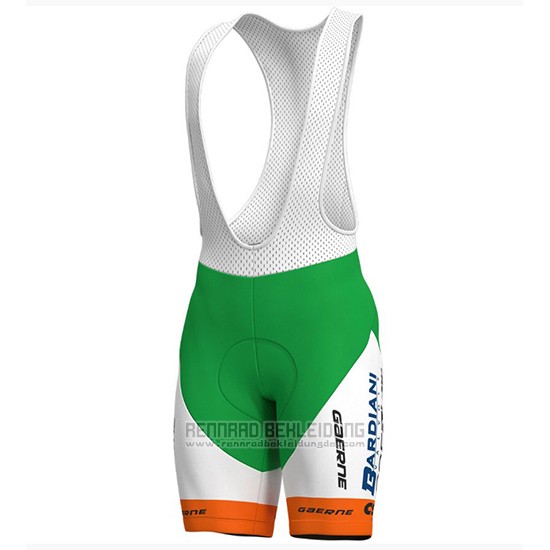 2018 Fahrradbekleidung Bardiani Csf Grun und Wei Trikot Kurzarm und Tragerhose - zum Schließen ins Bild klicken